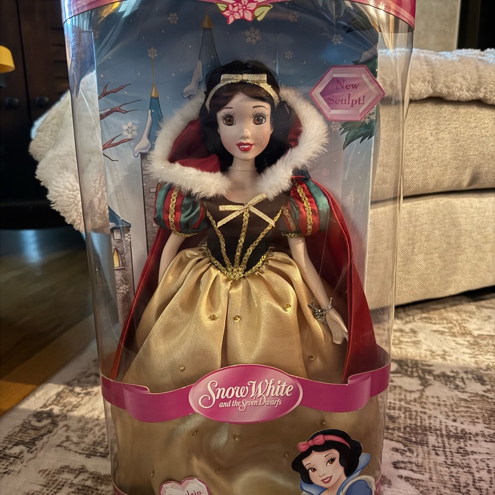 Snow White Doll with Red and Gold Dress